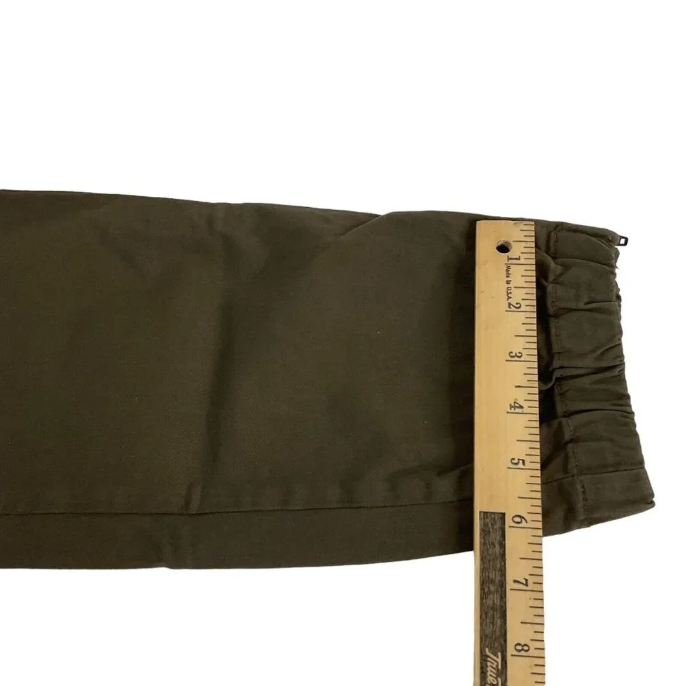Kancan Jogger Pants Women's Sz 28 Green Brown 4 Pocket Cropped Mid Rise $78 Nwot - Picture 10 of 11